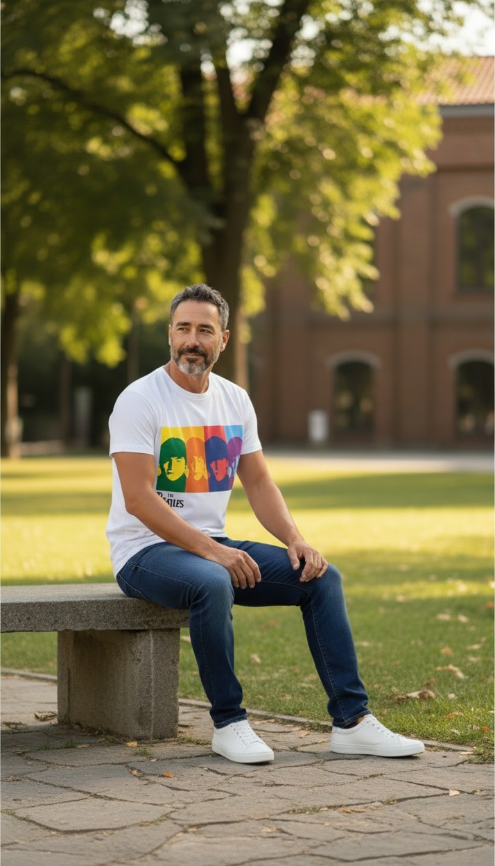 Camiseta The Beatles Pop Art Edition - Premium Urban White - Ciervo Negro - Image 4