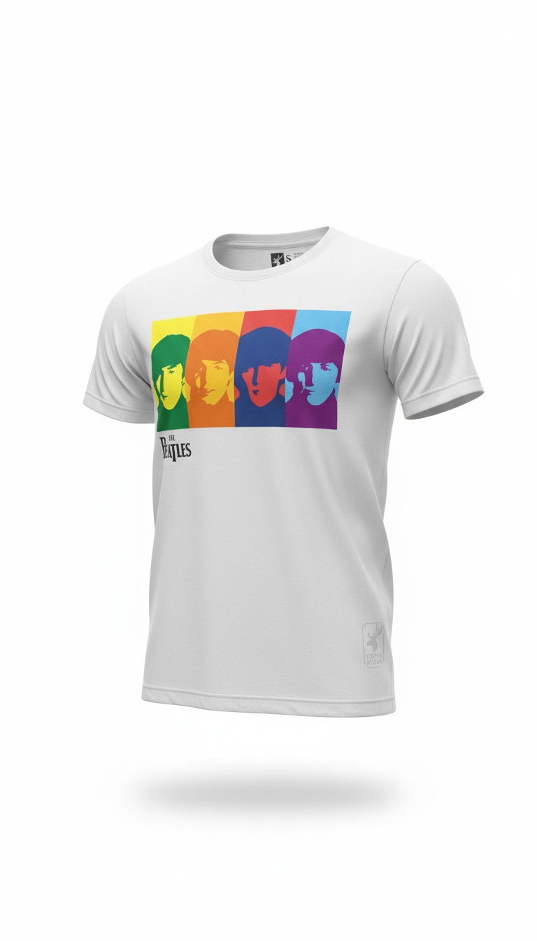 Camiseta The Beatles Pop Art Edition - Premium Urban White - Ciervo Negro