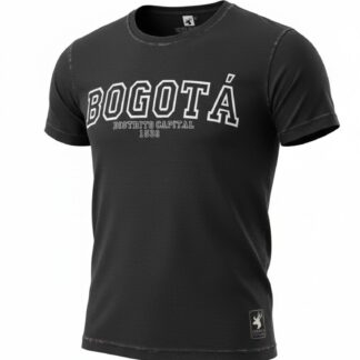 Camiseta Bogotá Distrito Capital 1538 - Premium Heritage Black - Ciervo Negro