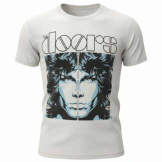 Camiseta The Doors 'Jim Morrison Hypnotic' - Premium Urban White - Ciervo Negro
