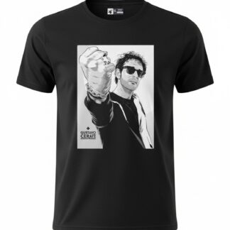 Camiseta Gustavo Cerati 'Poder Vivo' - Premium Graphite Black - Ciervo Negro
