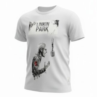 Camiseta Linkin Park 'Chester Tribute' - Premium White Edition - Ciervo Negro