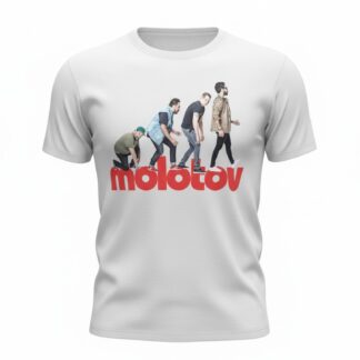 Camiseta Molotov 'Evolution of Rock' - Premium White Edition - Ciervo Negro