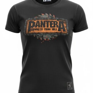 Camiseta Pantera 'Cowboys From Hell Industrial' - Premium Onyx Black - Ciervo Negro