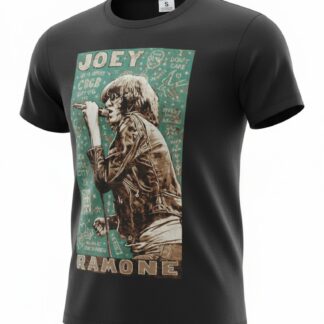 Camiseta Joey Ramone 'CBGB Legend' - Premium Vintage Onyx - Ciervo Negro